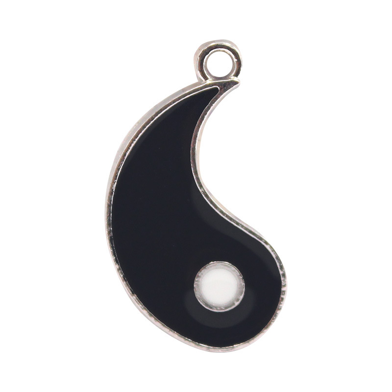 70g Weight Pendant Jewelry Making Type DIY Jewelry Accessories Classification 20 PCS/Package Quantity Alloy Material Tai Chi, Heart Shape Pattern Enamel Design Simple Style Style 20 PCS/Package Alloy Tai Chi Heart Shape Pendant 8