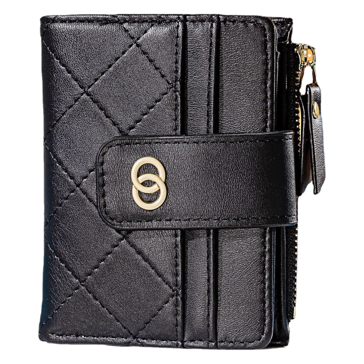 Cartera de cremallera corta para mujer estilo Chanel clásico estilo coreano multi-Tarjeta versátil moda cartera transfronteriza en stock al por mayor