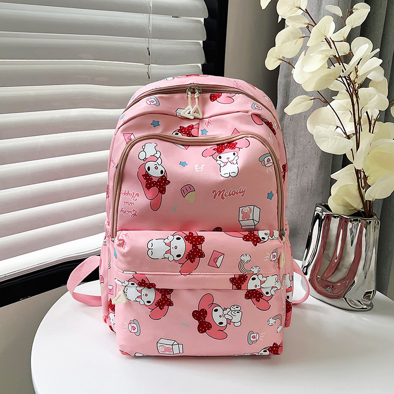 Nueva mochila casual japonesa Kuromi mochila de estudiantes de secundaria simple mochila de computadora de gran capacidad de mujer mochila impresa