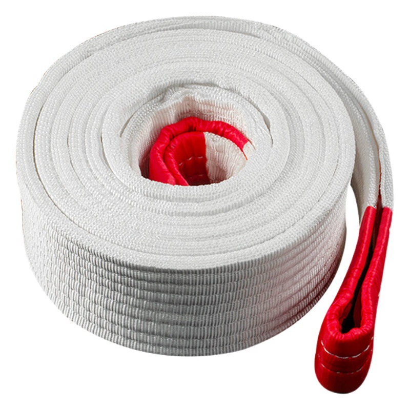 Промышленный подъемный ремень подъемный ремень буксир белый плоский подъемный ремень полипропиленовый национальный стандарт подвесный ремень оптовая продажа