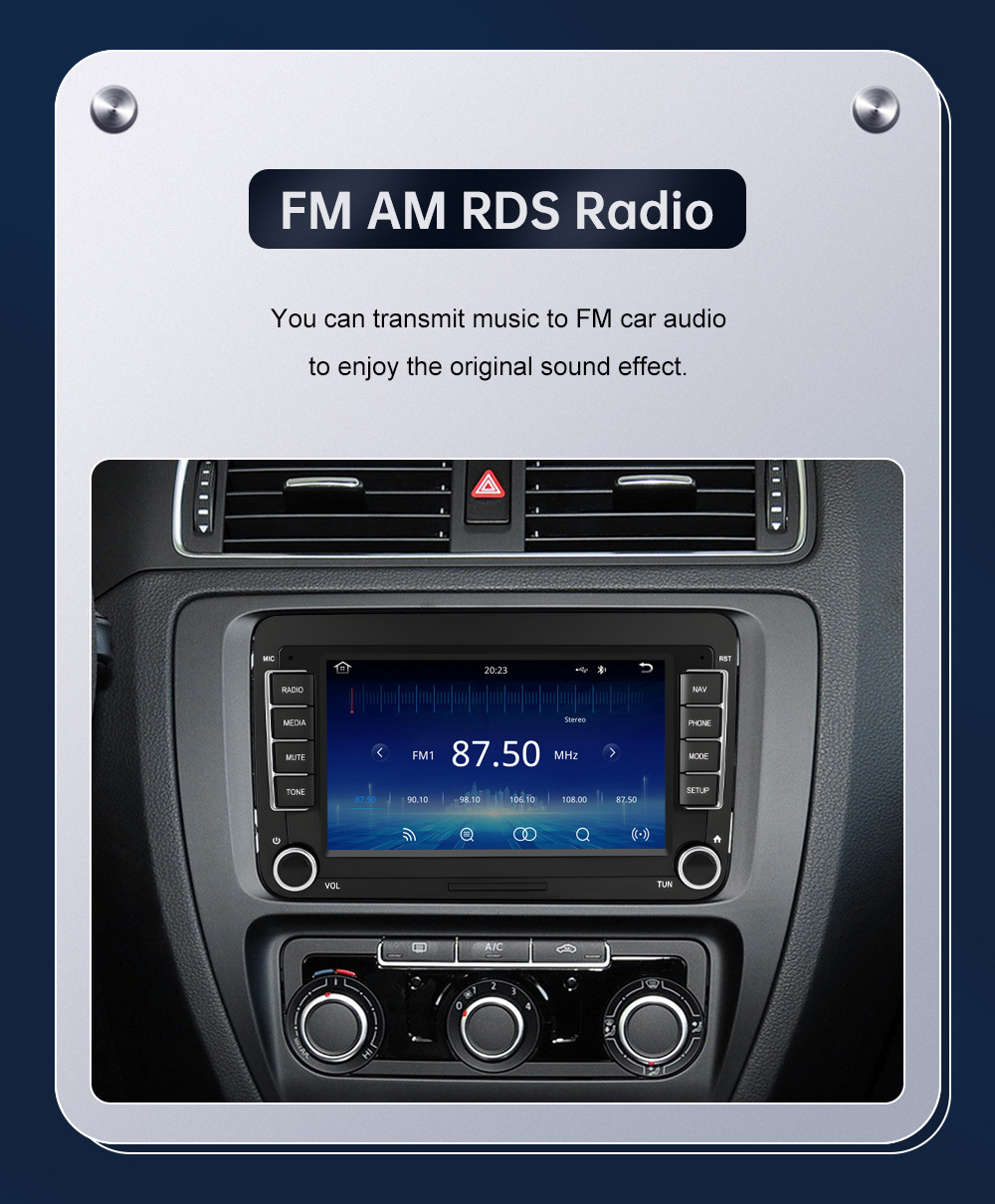 7inch Carplay Car Multimedia Display Screen Is Suitable for Volkswagen, Seat, and Skoda from 2003-2015