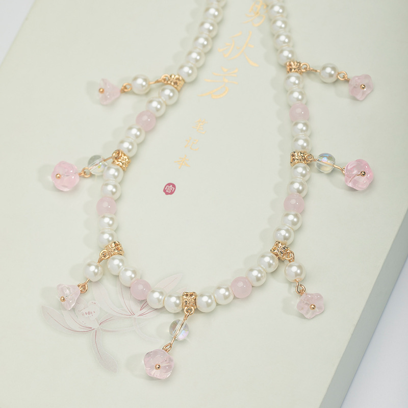 Han Dynasty Yingluo Necklace Ancient Style Pearl Soft Yingluo Song Dynasty Tang Style Han Elements Summer Accessories New Chinese Style Chinese Style Han Dynasty Yingluo Necklace Ancient Style Pearl Soft Yingluo Song Dynasty Tang Style Han Elements Summer Accessories New Chinese Style Chinese Style