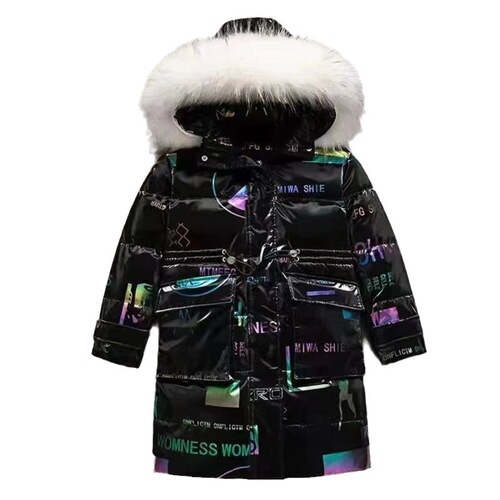 Children's Cotton Padded Jacket  New Arrival Kids Cotton Parka Winter Hooded Outerwear Fashion Big Kids Winter Down Cotton Coat Long Sleeve