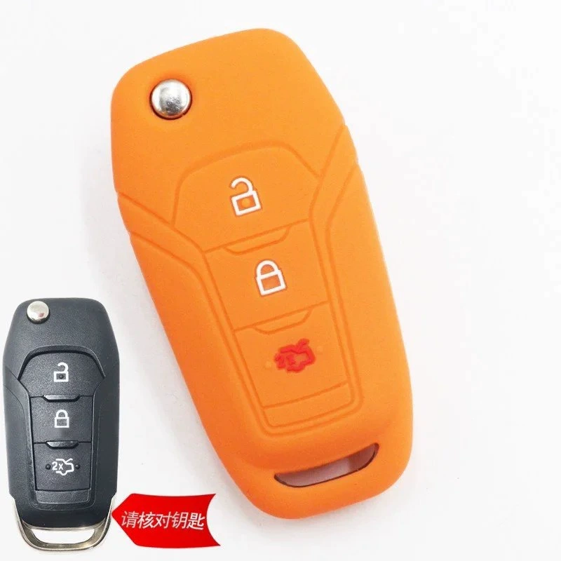 [Силиконовый чехол для ключа для Ford новый Mondeo, Focus (Furus), Ranger, Everest, новый Edge — автомобильный чехол]