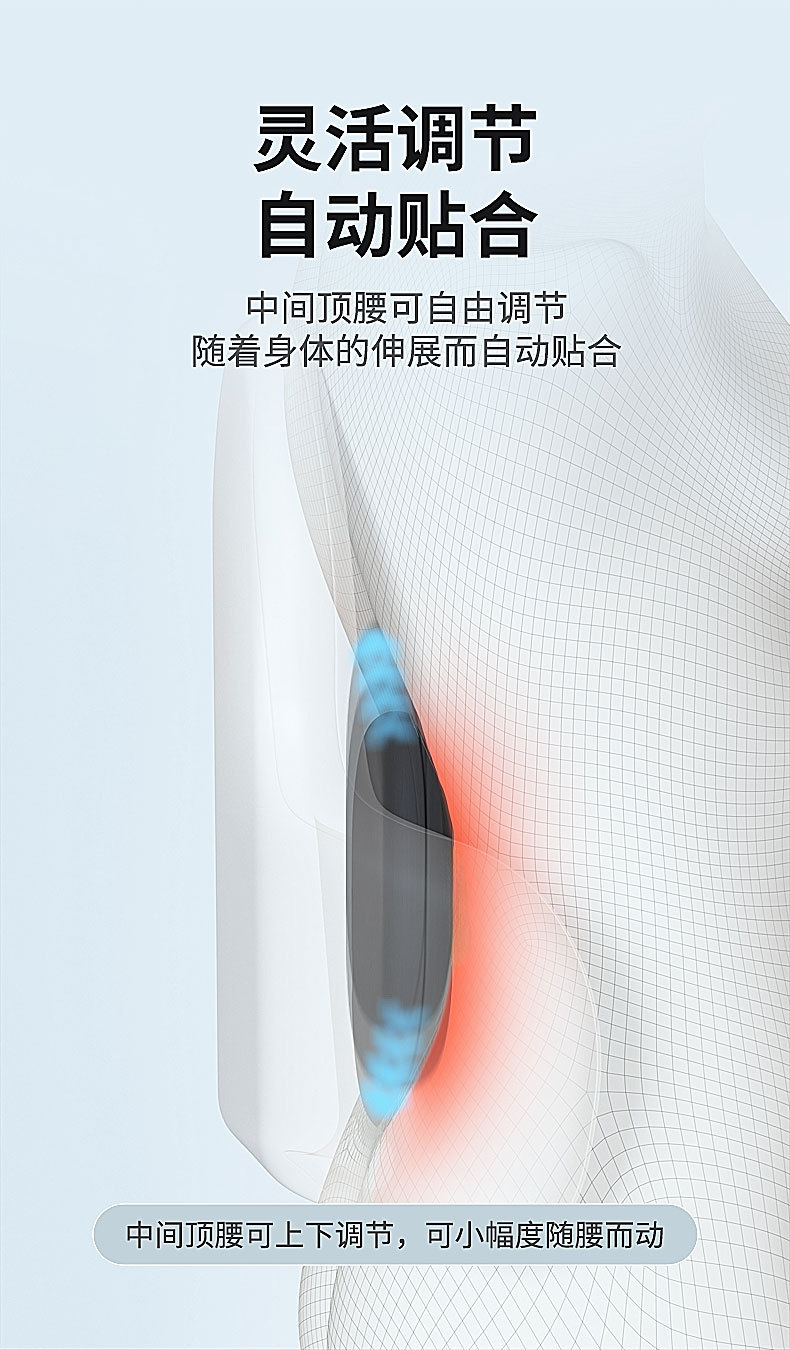 Multifunctional car lumbar support car lumbar support memory cotton lumbar pillow universal adjustable headrest lumbar support