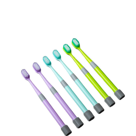 Cup brush toothbrush advanced soft bristle adult household toothbrush that can brush Cup wide head high density fine bristle factory wholesale