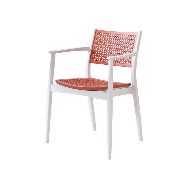 PP silla de plástico al aire libre silla de respaldo especial zona de ocio interior silla de vinos moderna simple silla apilada en stock