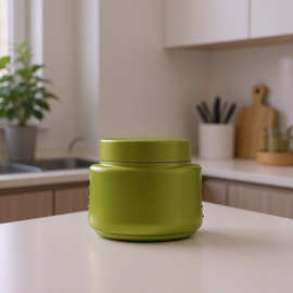 厂家批发 PET塑料瓶 500ml 旋盖广口膏霜瓶 500ml 圆形发膜塑料罐