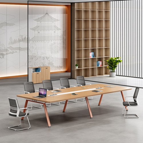 Office conference table long table minimalist modern meeting room training workbench long bar small negotiation table chair set