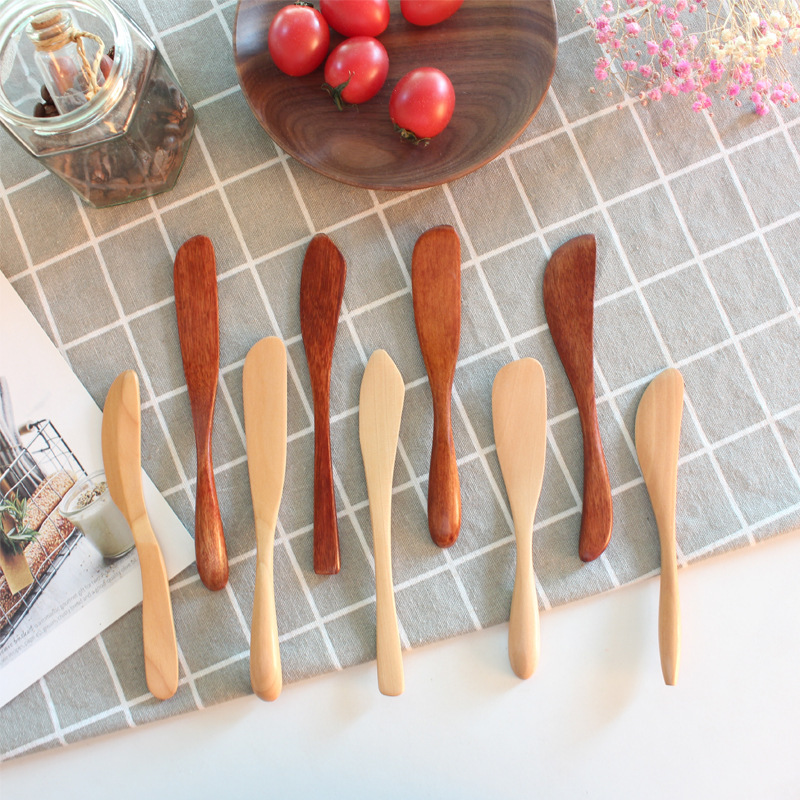 Tableware wholesale wooden mask stick butter knife mixing stick bread knife cake knife ice cream spoon jam spatula lettering Tableware wholesale wooden mask stick butter knife mixing stick bread knife cake knife ice cream spoon jam spatula lettering