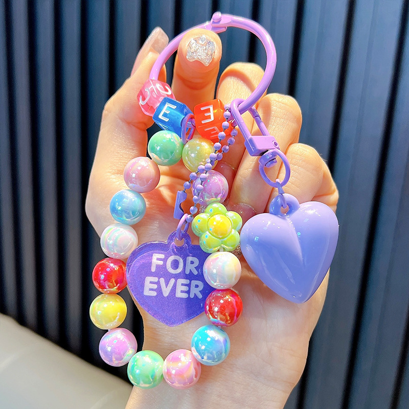 Cuentas de asiento osos colgantes de llaves de bolsos acrílicos exquisitos colgantes de llaves de automóvil colgantes pequeños regalos al por mayor