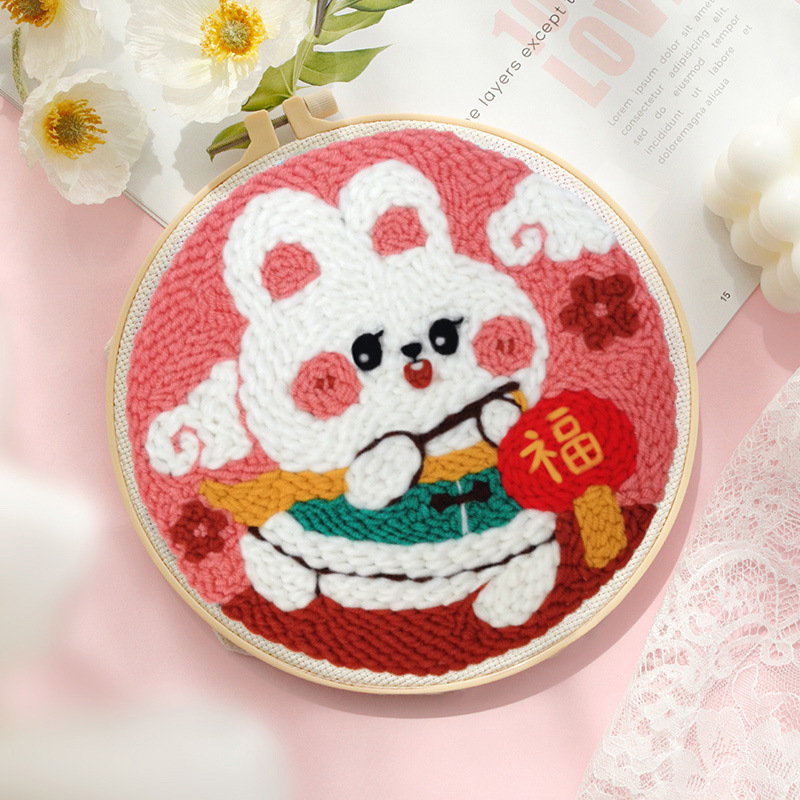 ロシアのスタンプ刺繍手作り diy ウール絵画カップルヘビ年装飾品刺繍ギフト材料パッケージ|undefined