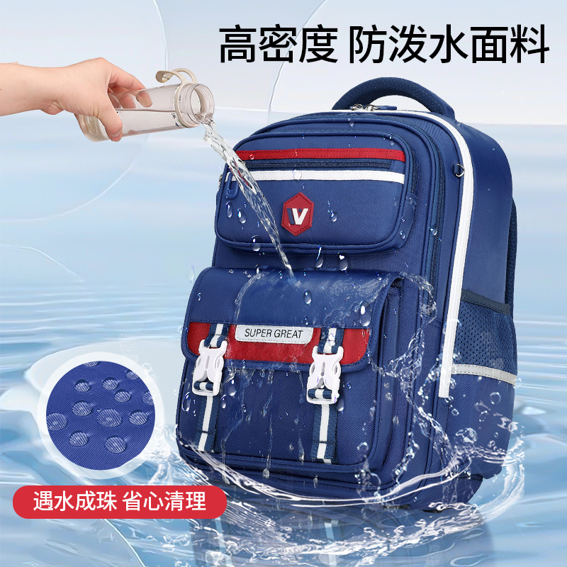 Mochila escolar escolar de niñas 2025 nuevo uno a tres a seis grados niños mochila ligera de gran capacidad para hombres