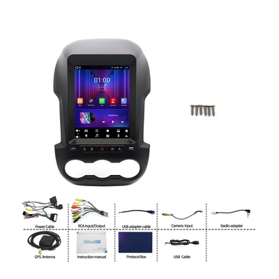 Carplay Central Control Navigator — DVD Navigation - ford-ranger-f-2011-2016-vertical-screen-standard-configuration-2gb-ram-64gb-rom