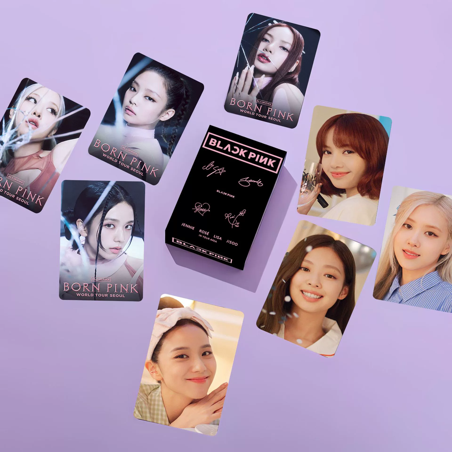 BLACKPINK маленькая карточка в коробке 55 маленьких карточек 54x86 мм BLACKPINKLOMO карточка почтовая открытка