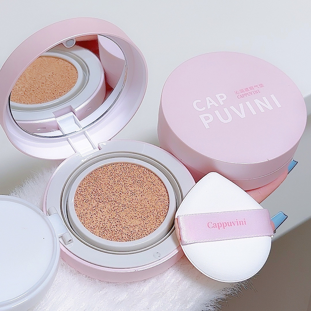 Cappuvini Moisturizing Concealer Long-Lasting Cushion Compact Nude Color Long-Lasting Youthful Concealer Matte Student-Friendly Affordable Domestic Product