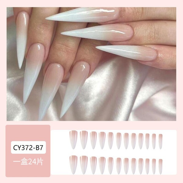 Estilo caliente europeo y americano, uñas largas, uñas postizas de sentido de alta calidad, uñas de ballet trapezoidal largas, piezas de uñas al por mayor