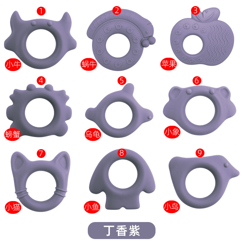 Amazonas pulsera de goma de diente para bebés de grado alimenticio pegamento de mordida hervida diente para bebés palillos de dentición juguetes en stock