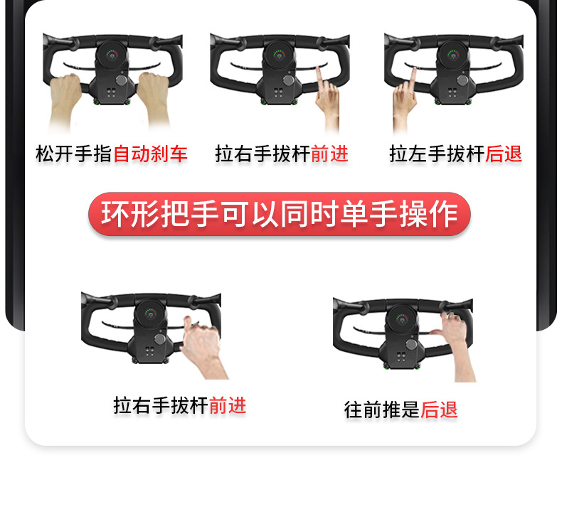 Official Elderly Scooter Four-Wheel Electric Disabled Home Double Elderly Scooter Folding Electric Wholesale