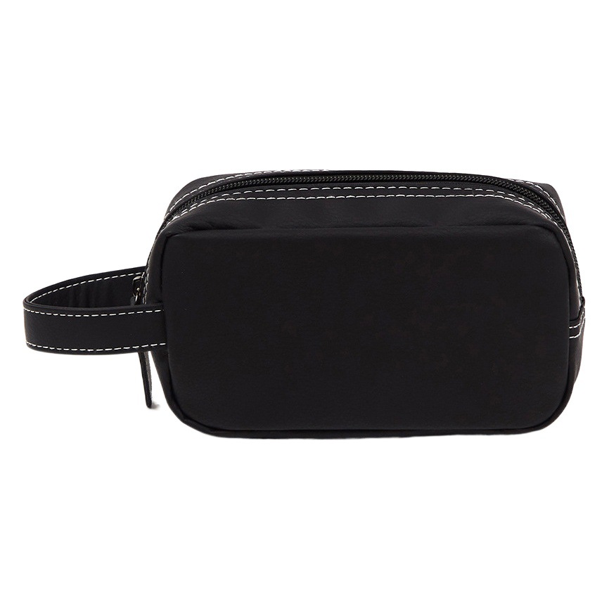 2023 nuevo material de LA PU bolsa de lavado a prueba de agua de gran capacidad simple bolsa de cosméticos portátil de viaje de negocios bolsa de almacenamiento