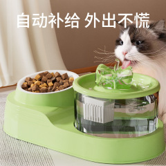 猫ウォーターディスペンサー自動循環生水ペット飲料水フィルター流ネックガードフィーダーソースメーカー代理店
