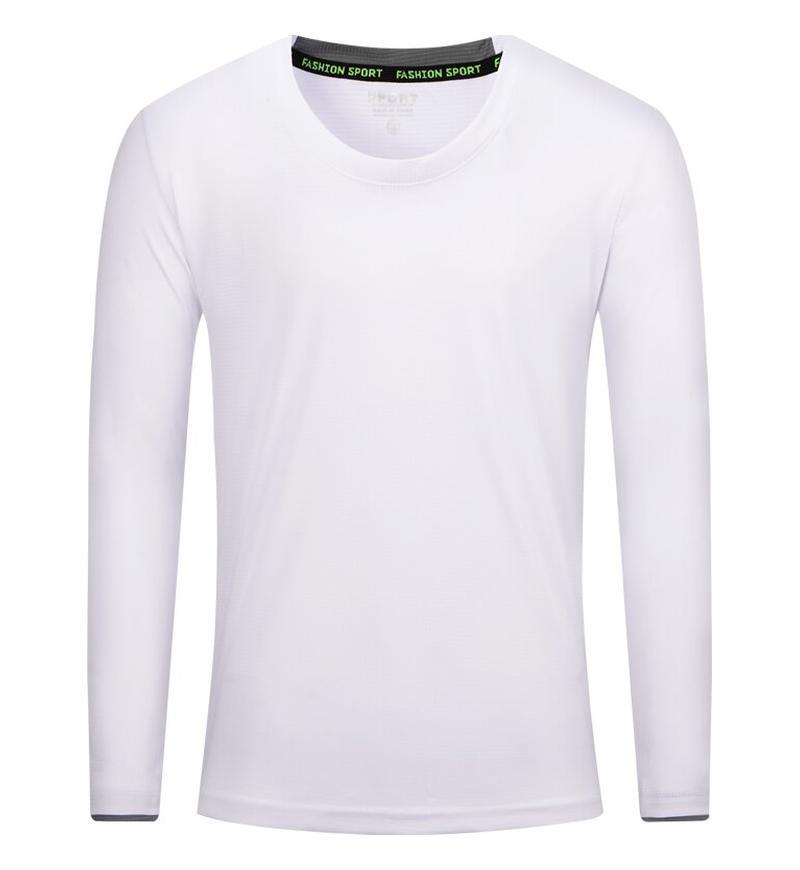 White round neck long sleeves