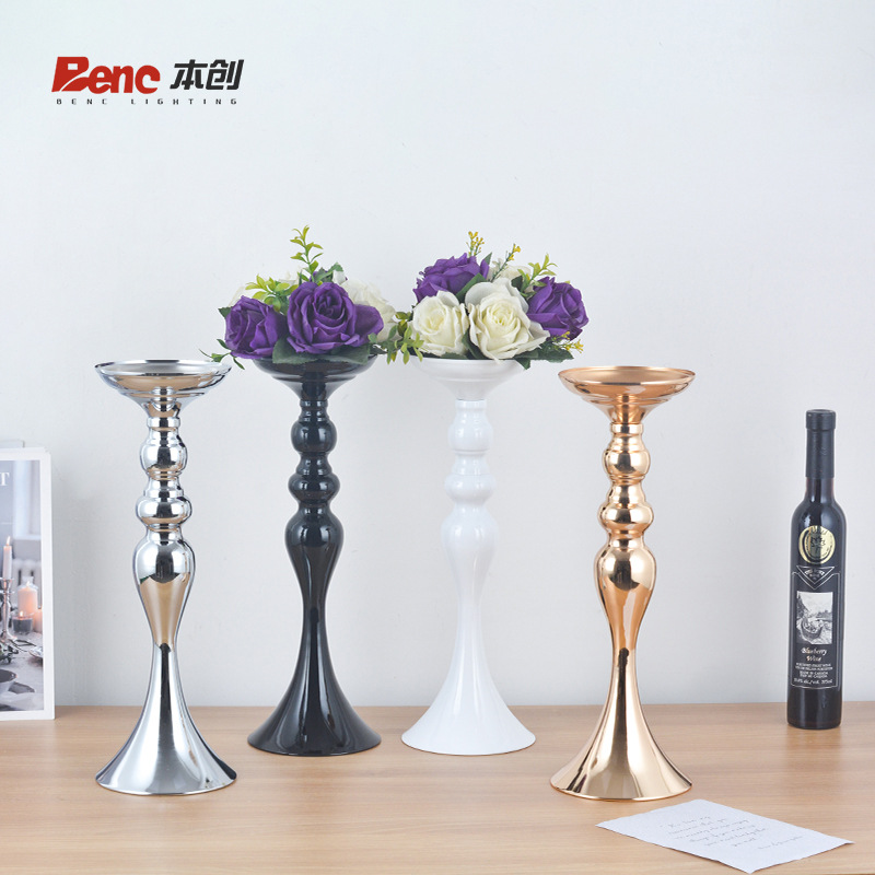 Accesorios de la boda guía carretera florero sirena Europea candelabro vela cena nórdico creativo vela titular Decoración