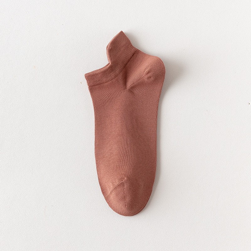 Primavera y verano, calcetines de barco de algodón de color sólido, calcetines de algodón sin costura, calcetines de algodón invisibles para hombres, embalaje independiente