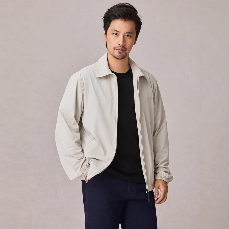 [Original Yarn Sun Protection Upf50+] Sun Protection Clothing, Thin Jacket for Men, Cool, Breathable, Quick-Drying, Portable, Work Clothing, Lapel Style