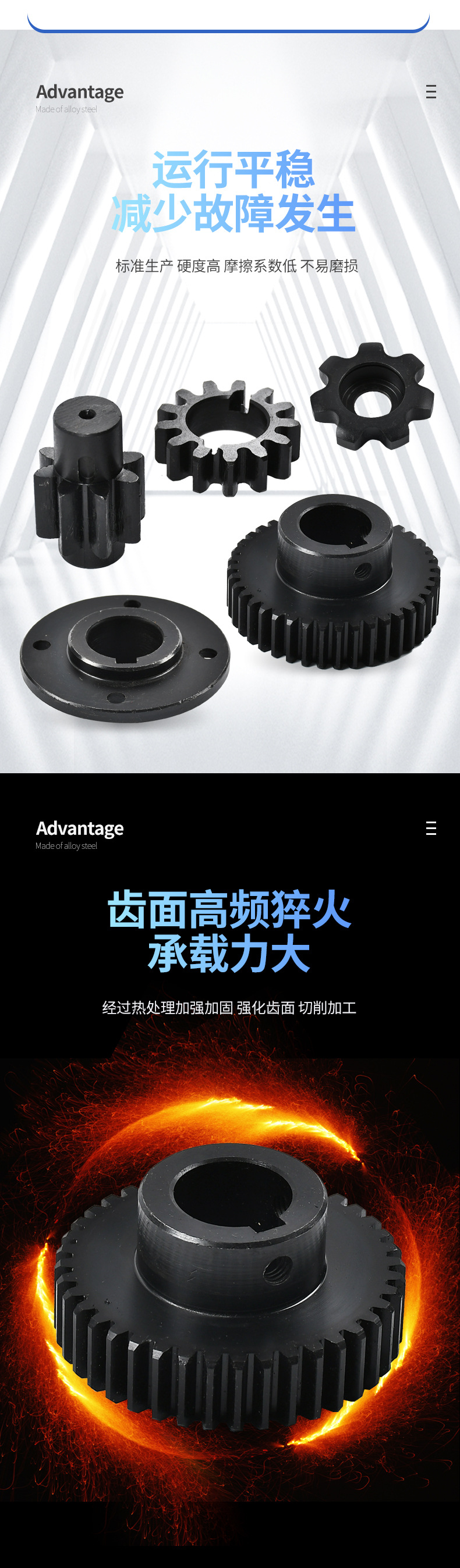 Manufacturer of High-Temperature Quenching Black Gear 45 # Steel Conical Spiral Gear Helical Gear Industrial Non-Standard Special-Shaped Gear