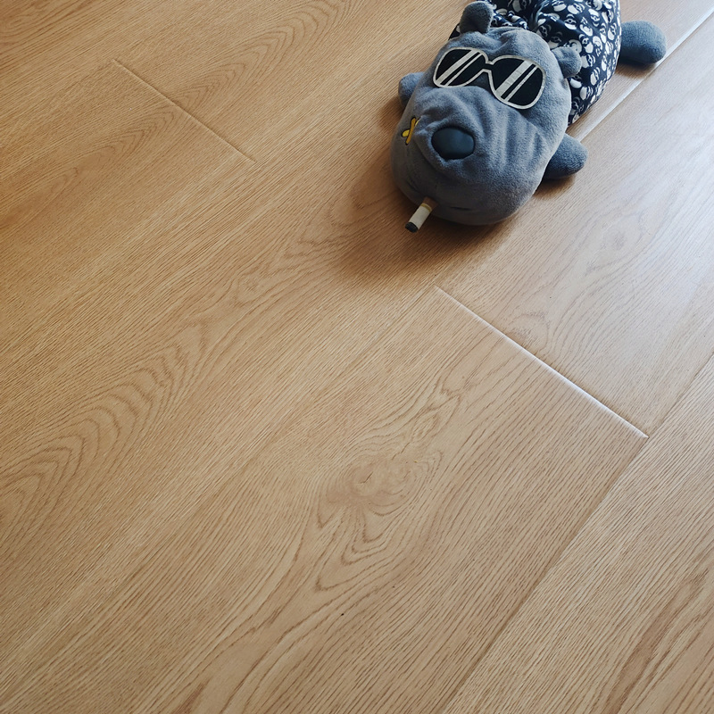 12mm reinforced composite wood floor wear-resistant waterproof home tooling hotel kindergarten cream style gray wood floor