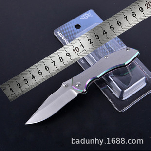 Three-edged Wooden Knife Foldableing Knife Outdoor Supplies Portable Stainless Steel Fruit Knife Express Knife 7030 081