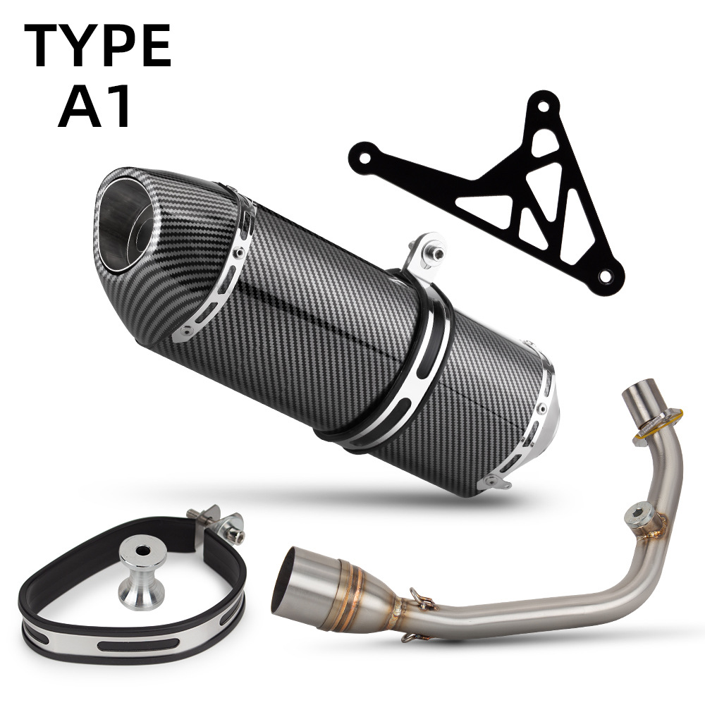 Motorcycle Exhaust Pipe Modification Vespa Sprint 150 Stainless Steel Front Section R77 Large Square 14-24
