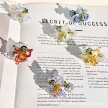 琉璃鸢尾花戒指玻璃戒指手作文创饰品摆摊夜市礼物进口料礼品