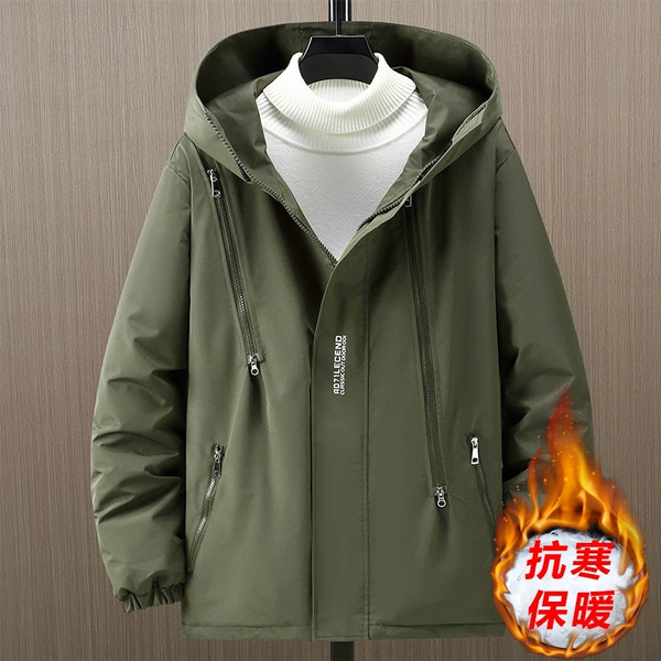 312#Three defense [cotton jacket] green
