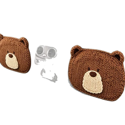 with 3D Texture Effect, Knitted | Chair back anti-kick pad