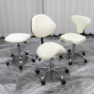 Beauty Stool Barber Shop Chair Rotating Adjustable Round Stool Hairdressing Large Work Stool Pulley Hair Cutting Stool Beauty Salon Special