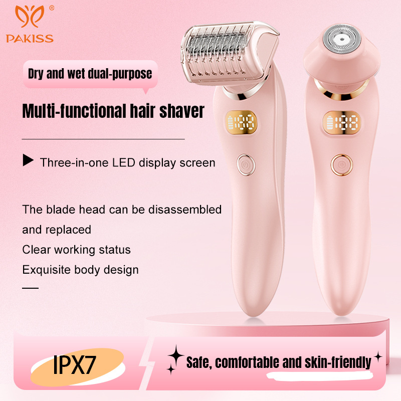 Electric Razor Full Body Hair Removal Device For Men And Women Safe And Easy Trimming Of Pubic And Leg Hair For Armpits_voghion.com