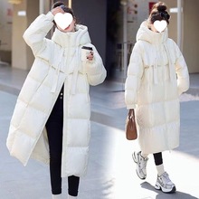 冬季棉衣韩版加厚棉服宽松2024长款新款过膝连帽羽绒棉袄外套