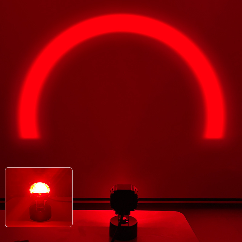 Luz de advertencia de límite de área de carretilla elevadora rojo y azul límite de arco corredor láser de seguridad luz de ancho luz de advertencia