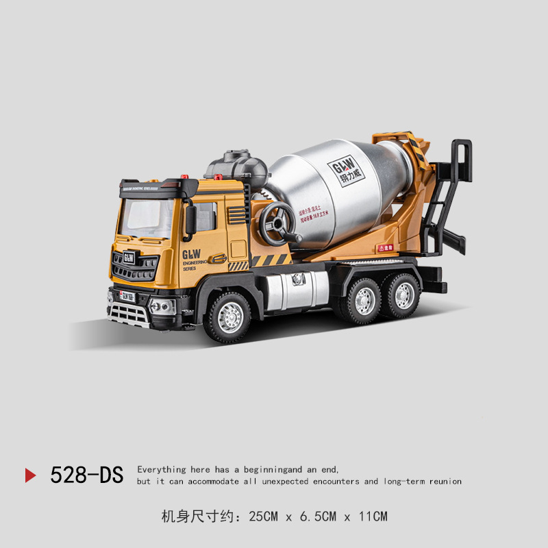 Juguetes para niños gran aleación eléctrica camión tanque de cemento excavadora de hormigón coche de ingeniería juguetes para niños