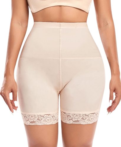 High-waisted plus-size shaping body control abs pad false buttocks lifting pants buttocks and hips enhancing abdominal compression tight underwear