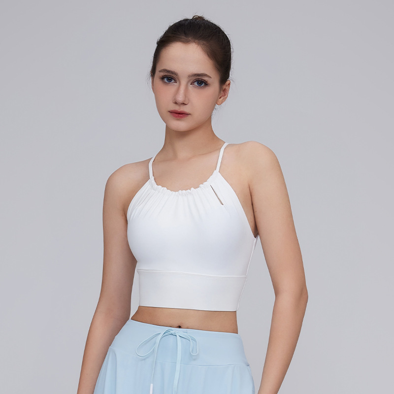 2025夏新款瑜伽服美背上衣一体杯健身服普拉提露背普拉提运动背心|undefined