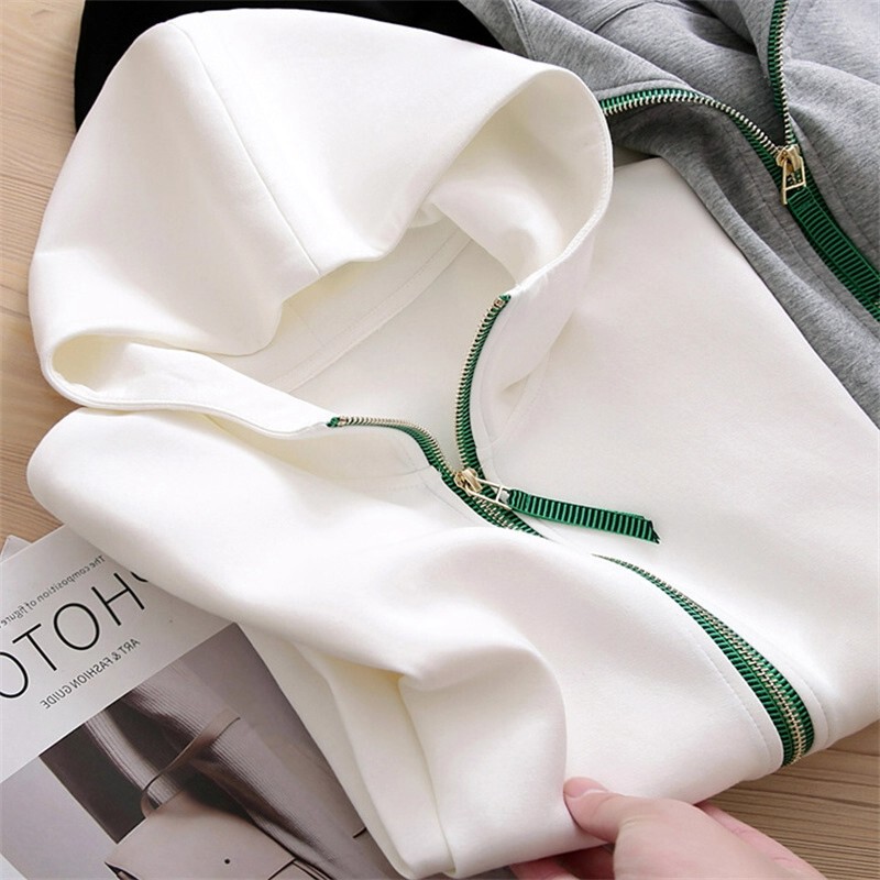 【Rayon Air Layer】2025 Early Autumn Hooded Casual Versatile Loose Zipper Jacket for Women