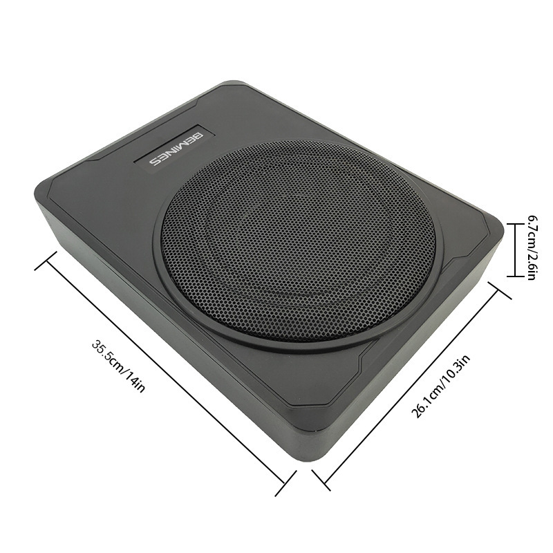 カーオーディオ 10inch アクティブカーサブウーファーアルミ合金シートキャノンオーディオ 12V 低音オーディオ|undefined