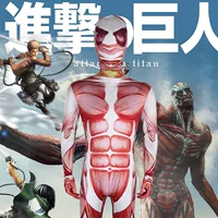 Косплей атака гигантский мускулистый костюм/zentai все включено колготки 50 м мускулистый мужской костюм из фильма