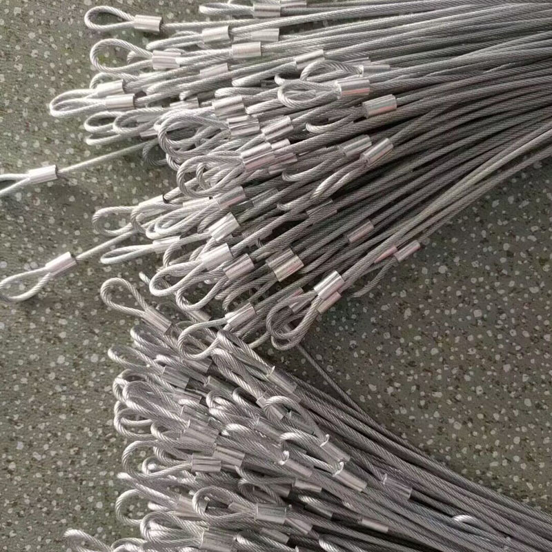 厂家批发304不锈钢钢丝绳包塑压制包胶金属丝绳加工加厚安欣钢芯