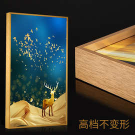 现货批发铝合金画框 窄边金属拉丝装饰画框线条 铝合金相框型材