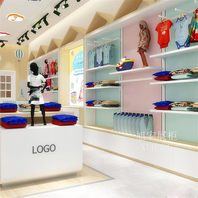 【工厂】服装店童装母婴店货架儿童展示柜孕婴店奶粉展示柜定制