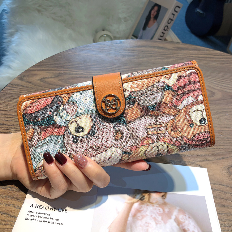 Dames lederen kaarthouder clutch portemonnee voor telefoon geld_voghion.com